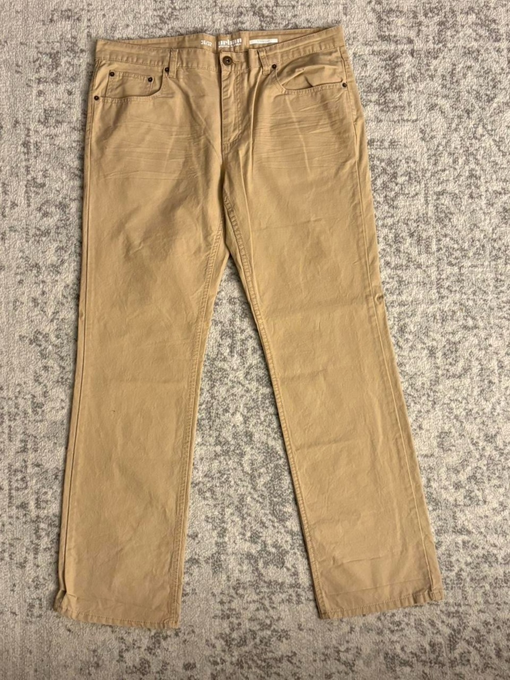 Mens Urban Pipeline Straight Tan Pants Size 36/32